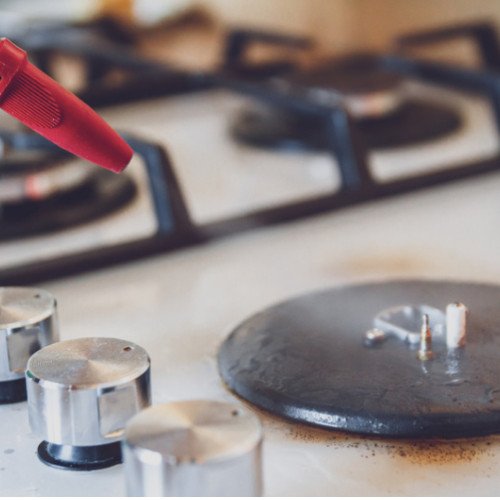 Gas stove steam service ( up to 2 burners)