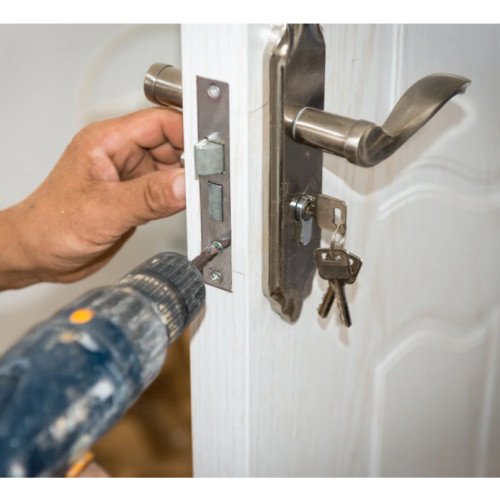 Door lock installation