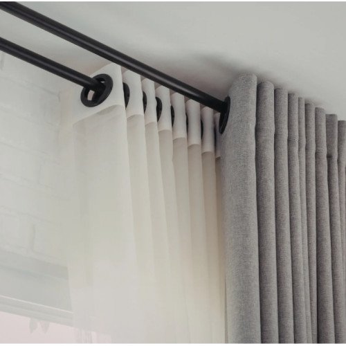 Double rod curtains ( 2 brackets)