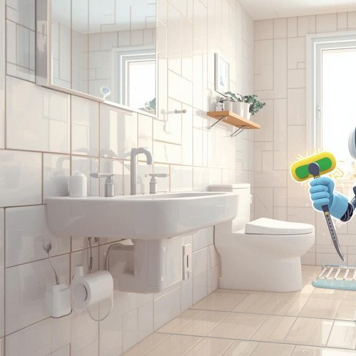 Intense bathroom cleaning ( 3 bathroom )