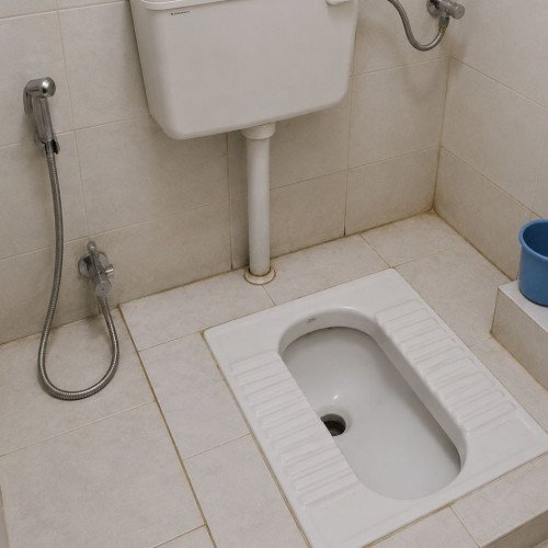Indian toilet blockage removal