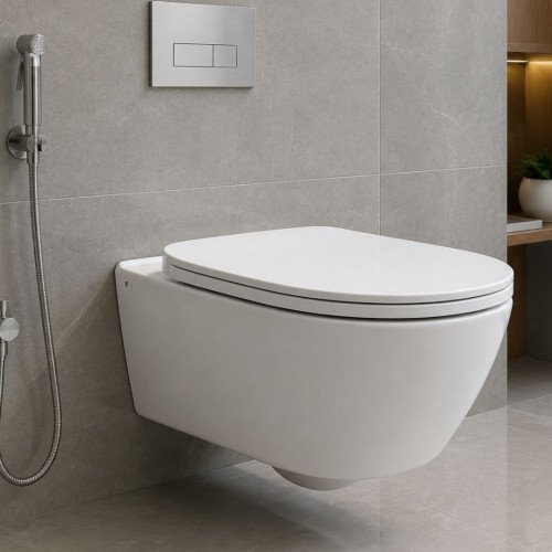 Western toilet wall mounted blockage removal