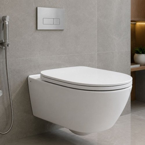 Western toilet wall mounted ( installation / replacement )