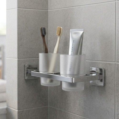 Toothbrush holder installation