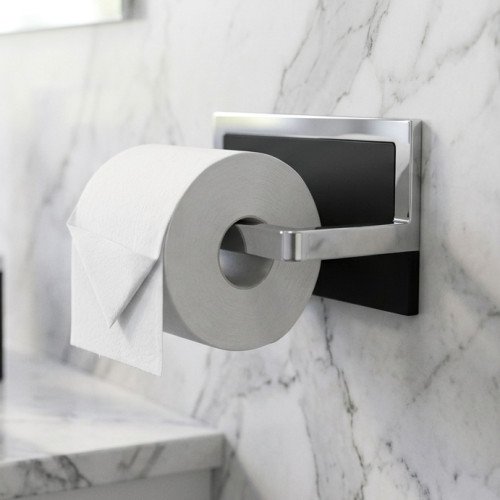 Toilet paper holder installation