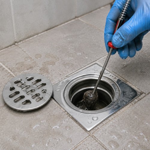 Bathroom blockage removal