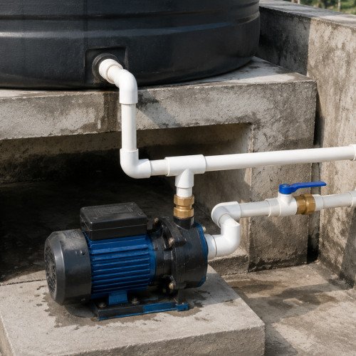 Motor installation pressure pump